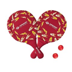 Neoprene Beachball set, 970054, 2 rakety se síťkou, míč