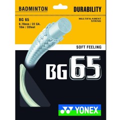 Badmintonový výplet Yonex BG 65,  0,70mm, 500m, AMBER