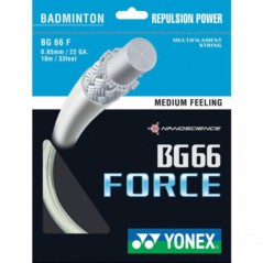 Badmintonový výplet Yonex BG 66 FORCE, 0,65mm, 200m, WHITE