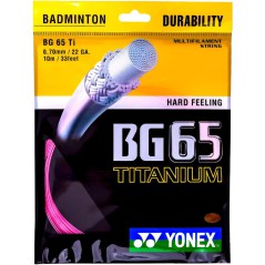 Badmintonový výplet Yonex BG 65 Ti, 0,70mm, 200m