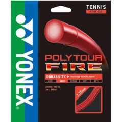 Tenisový výplet Yonex Poly Tour FIRE 125, 1,25mm, 12m, červený