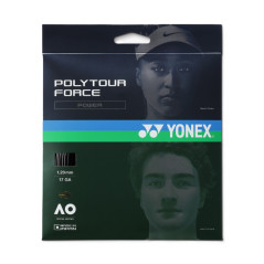 Tenisový výplet Yonex Poly Tour FORCE, 1,20mm, 12m, Black