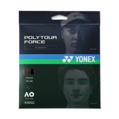 Tenisový výplet Yonex Poly Tour FORCE, 1,25mm, 12m, Black